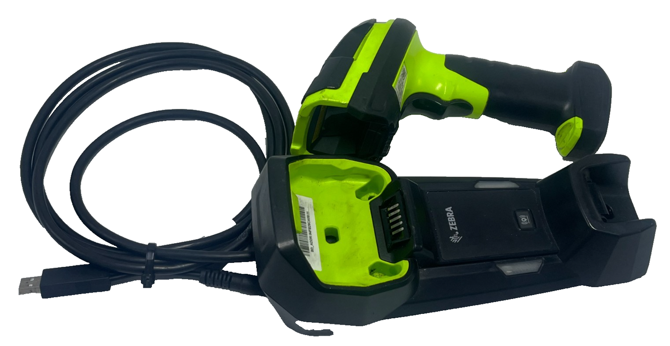 ZEBRA DS3678 Wireless 1D/2D Barcode Scanner Kit w/ Cradle, Coiled USB & Charger