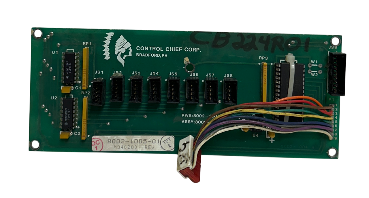 CONTROL CHIEF CORP 8002-1005-01 / 8002-1005 XMIT STEPLS BOARD 8002-1004-B USNP