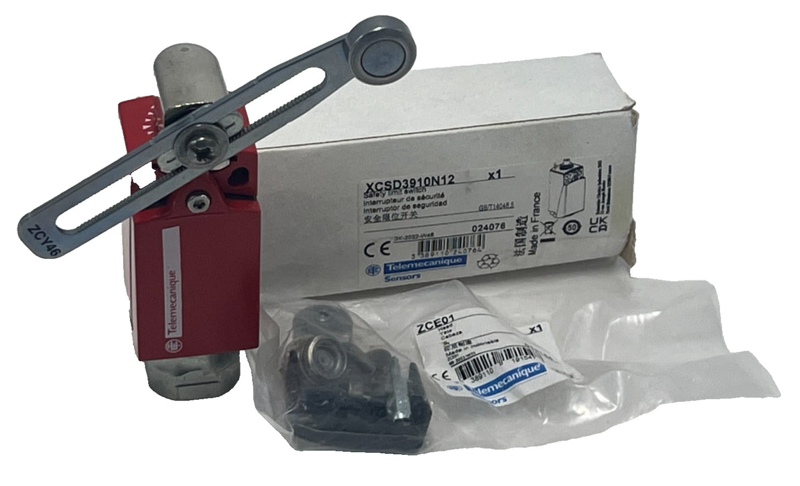 TELEMECANIQUE XCSD3910N12 Safety Limit Switch w/ ZCY46 Roller Lever Actuator