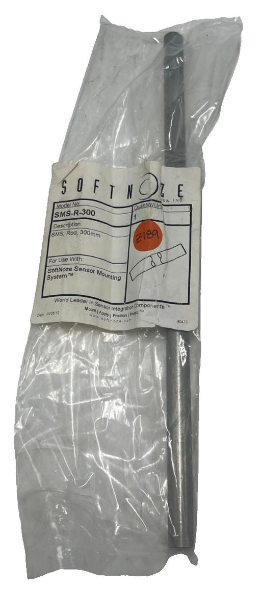 SOFTNOZE SMS-R-300 Straight Sensor Mounting Rod 1/2" Dia x 300mm Stainless Steel