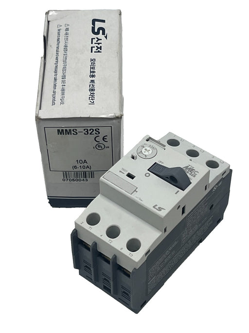 LS Electric MMS-32S-10A Manual Motor Starter Protector 6A to 10A 3-Pole NSMP