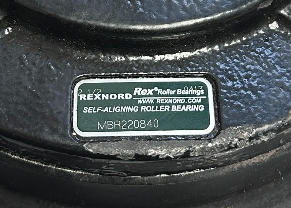 REXNORD MBR220840 SELF-ALIGNING ROLLER BEARING / SPROCKET ASSEMBLY 2-1/2'' NSNP