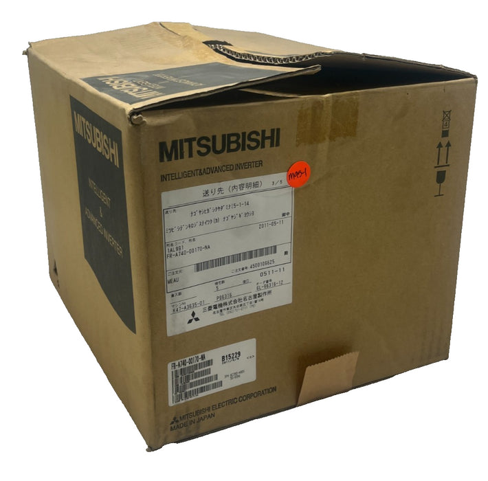 MITSUBISHI FR-A740-00170-NA VFD Inverter 30HP 22kW 480V AC Drive FR-A700 Series