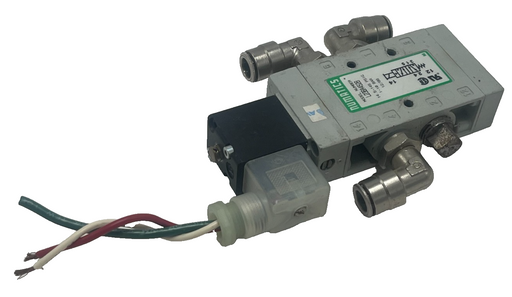NUMATICS L23BA452B Solenoid Valve 24VDC 4-Way 1/4" NPT w/ 237-569 Coil, Canfield