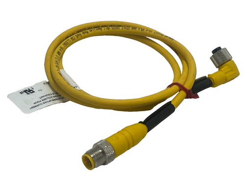 LUMBERG AUTOMATION RST 4-RKWT M12 Male Straight to M12 Female Right Angle 4-Pin