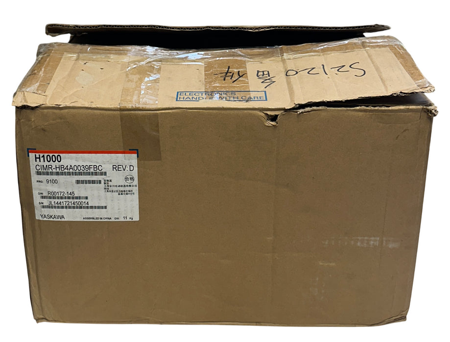 YASKAWA CIMR-HB4A0039FBC / H1000 AC DRIVE Rev. D 18.5kW/15kW 380-480VAC 3PH NSMP
