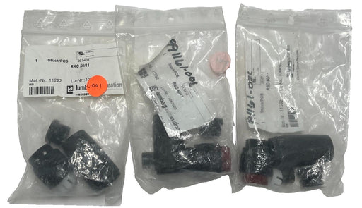 LOT OF 3 Lumberg RSC 50/11 7/8" Mini Power Connector 5-Pin Male IP67 11592