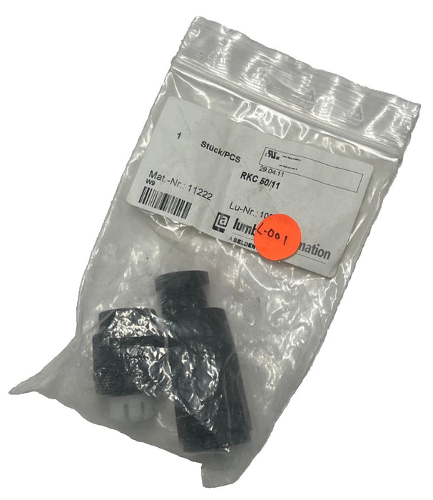 LOT OF 3 Lumberg RSC 50/11 7/8" Mini Power Connector 5-Pin Male IP67 11592