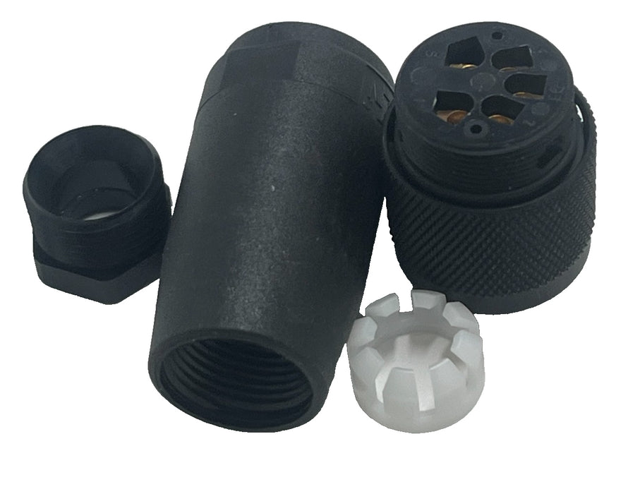 LOT OF 3 Lumberg RSC 50/11 7/8" Mini Power Connector 5-Pin Male IP67 11592