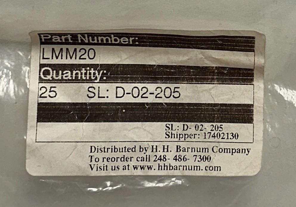 25 LUTZE LMM20 HEXAGONAL METAL LOCKNUTS Metric Thread M20x1.5 BRASS NICKEL NSMP