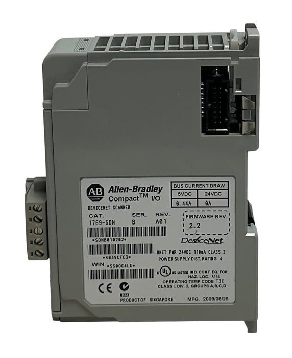 ALLEN BRADLEY 1769-SDN /B CompactLogix DeviceNet SCANNER MODULE Rev. A01 USNP