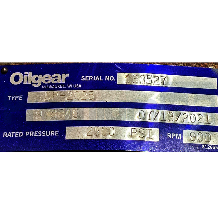 Oilgear DP-2025 | 978846 Variable Displacement Hydraulic Pump 2500PSI 900RPM