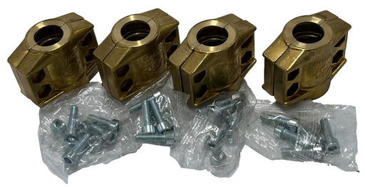 LOT OF 4: LMC EN 14420-3 Safety Clamp Set DN20 PN25 19X6mm Brass CW617N DIN 2817