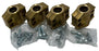 LOT OF 4: LMC EN 14420-3 Safety Clamp Set DN20 PN25 19X6mm Brass CW617N DIN 2817
