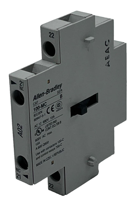 Allen-Bradley 100-MC Series B Auxiliary Contact Block 1 NO + 1 NC, NSNP