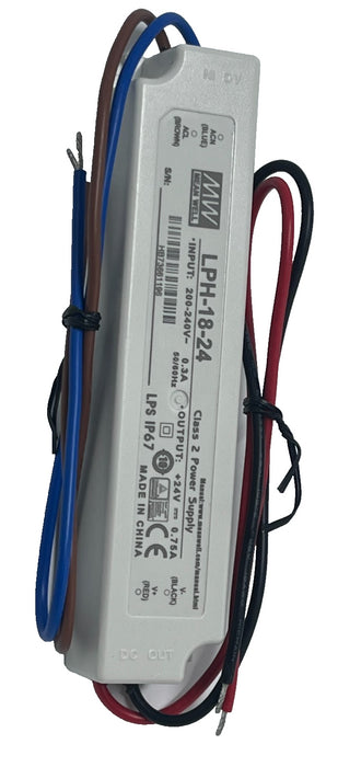 MEAN WELL LPH-18-24 LED Switching Power Supply 24VDC 0.75A 18W IP67 Waterproof