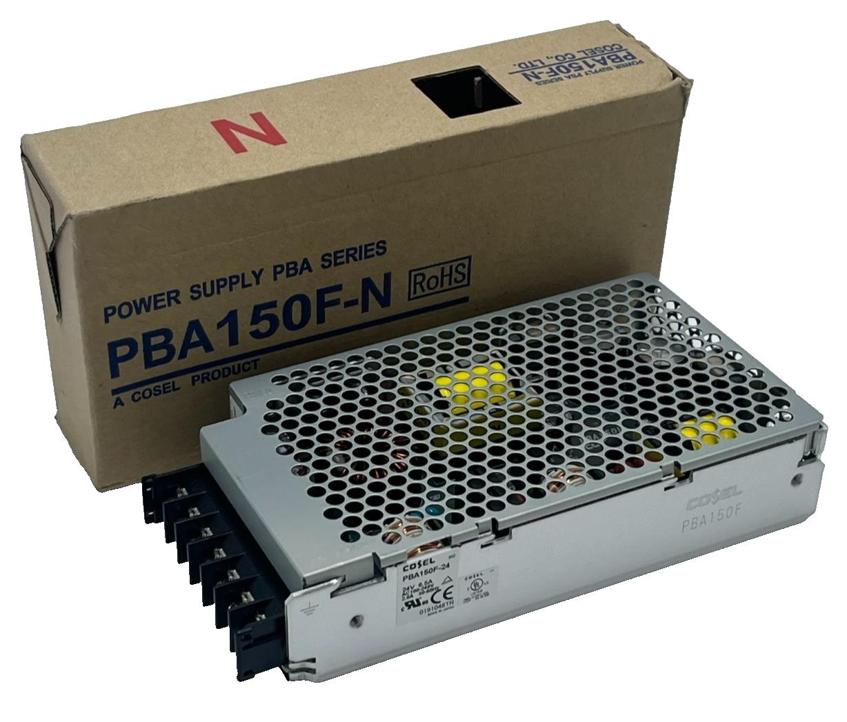COSEL PBA150F-24-N Power Supply AC-DC 150W 24V 6.3A Enclosed PBA Series NSMP