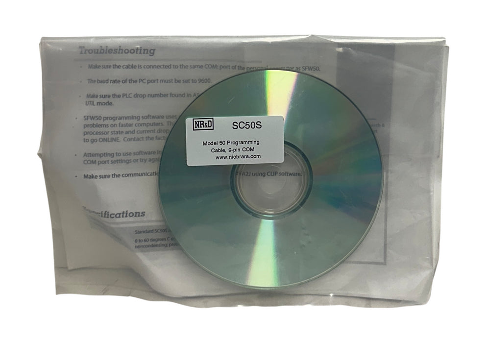 NR&D SC50S DB9 to Model 50 Smart Programming Cable 9-Pin 6' LENGTH OEM NSNP