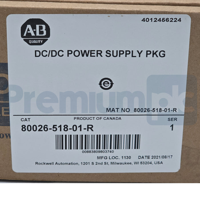 Allen Bradley Absopulse 80026-518-01-R | MOX720-P4668E DC/DC Power Supply NSFS