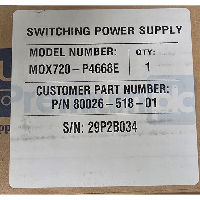 Allen Bradley Absopulse 80026-518-01-R | MOX720-P4668E DC/DC Power Supply NSFS