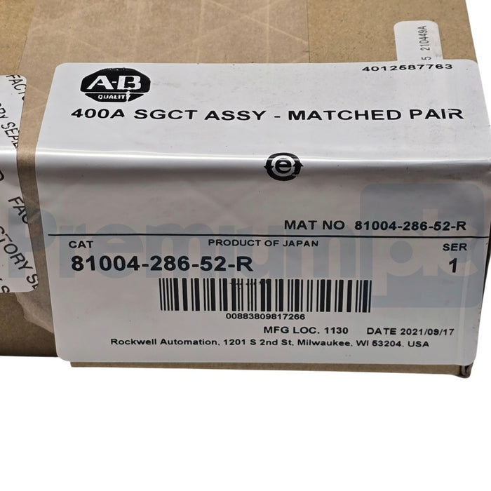 ALLEN BRADLEY 81004-286-52-R  /1 PowerFlex 7000 400A SGCT Assy Matched Pair NSFS