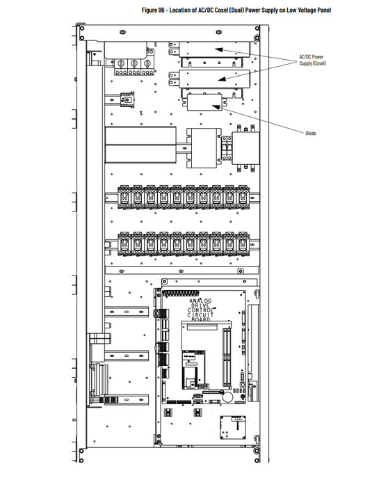 Allen Bradley Cosel 393890-R PowerFlex 7000 AC/DC 600W PSU PBA600F-60-XRWAD NSMP