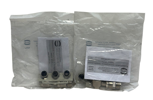 2 HARTING 1637 A 899 R07 / 21032821405 HARAX M12-L shielded male 4-pole OEM NSFS