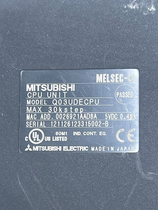 Mitsubishi Q03UDECPU Universal PLC CPU + Q2MEM-2MBS 2MB SRAM Memory Card NSNP
