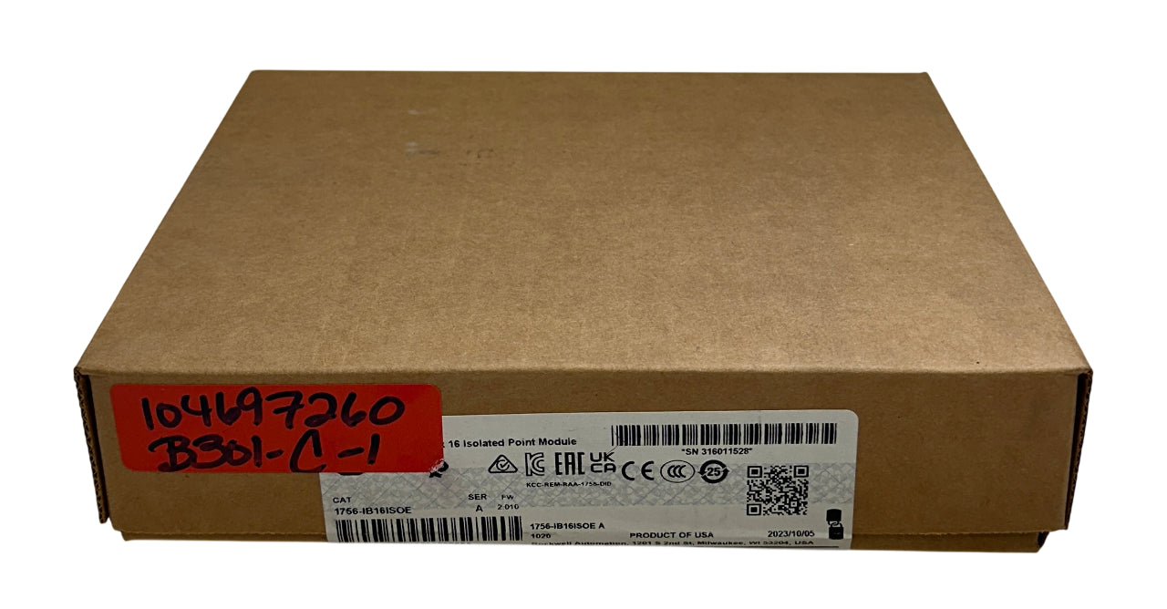 ALLEN BRADLEY 1756-IB16ISOE /A ControlLogix 16 Isolated SOE Module 2.010 NSFS