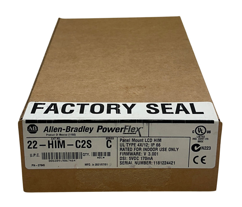 ALLEN BRADLEY 22-HIM-C2S /C PowerFlex Panel Mount LCD HIM 5VDC 170mA NSFS