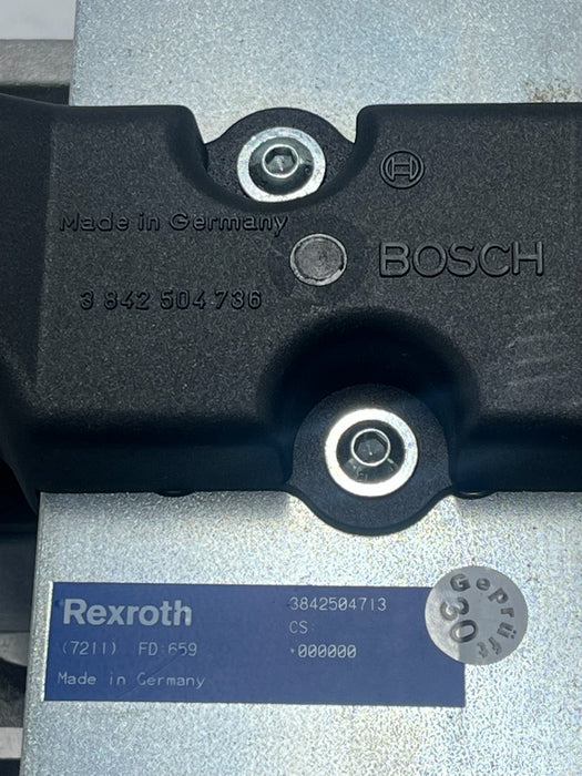 Rexroth Bosch 3842504713 Pneumatic Positioning Unit FMS Transfer Line Stop Gate