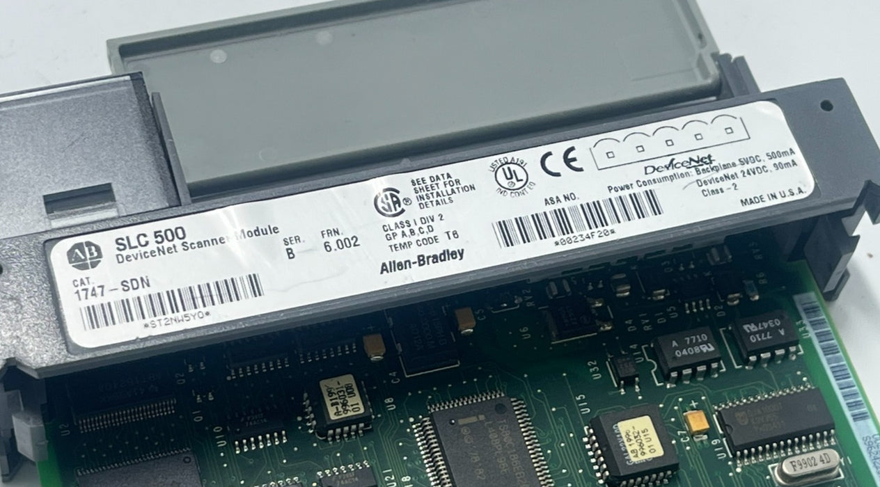 ALLEN BRADLEY 1747-SDN SER B DeviceNet Scanner Module AB SLC 500 PLC Master Comm