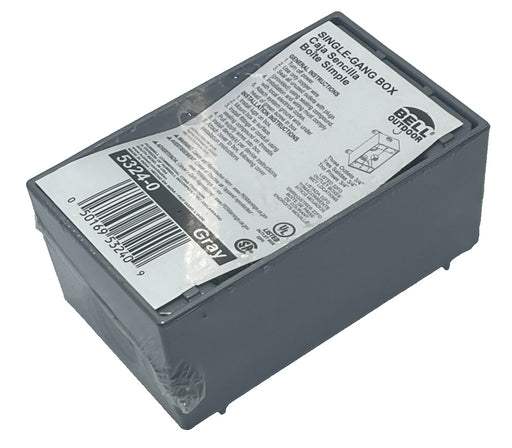 LOT OF 10 BELL OUTDOOR 5331‑0 SINGLE GANG BOX 5 x ¾″ GRAY WEATHERPROOF ALUMINUM