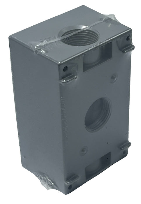 LOT OF 10 BELL OUTDOOR 5331‑0 SINGLE GANG BOX 5 x ¾″ GRAY WEATHERPROOF ALUMINUM