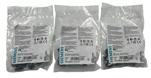 (3) BAGS OF 10 SIEMENS 3RX9802-0AA00 AS-Interface Addressing Plugs 30 TOTAL