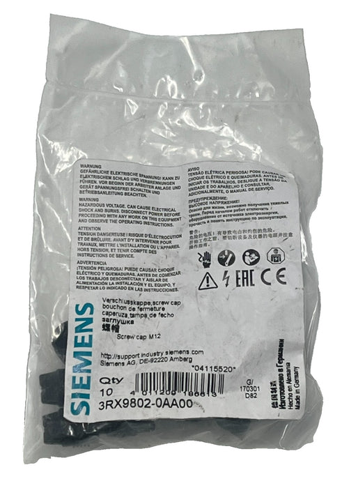 (3) BAGS OF 10 SIEMENS 3RX9802-0AA00 AS-Interface Addressing Plugs 30 TOTAL