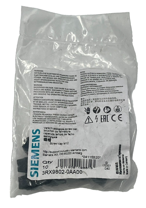 (3) BAGS OF 10 SIEMENS 3RX9802-0AA00 AS-Interface Addressing Plugs 30 TOTAL