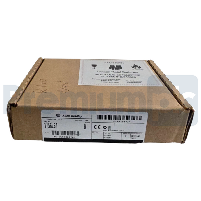 Allen Bradley 1756-L61 /B ControlLogix 5561 Processor 2MB MEM RS-232 NSMP (read)