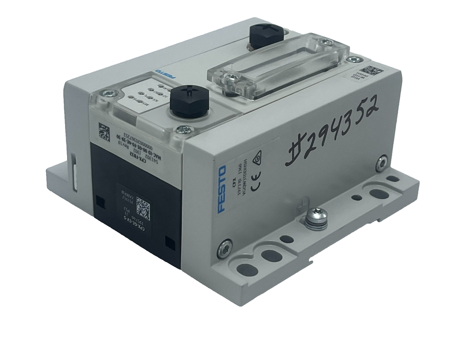 FESTO CPX-FB32 Ethernet Node Assy w/ CPX-GE-EV-S Interlink Block & End Plates