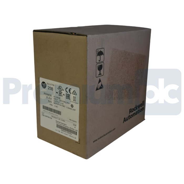 Allen Bradley 25B-D4P0N104 /A PowerFlex 525 AC Drive 2HP 480V 3PH FRN 5.001 NSMP