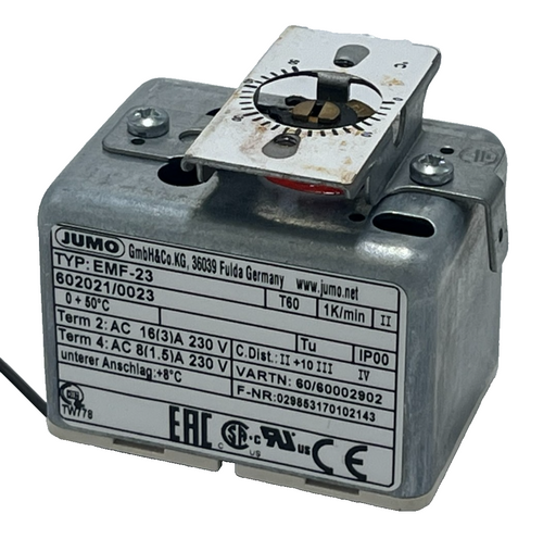 JUMO EMF-23 Electromechanical Thermostat Temperature Controller DIN Rail EMF23