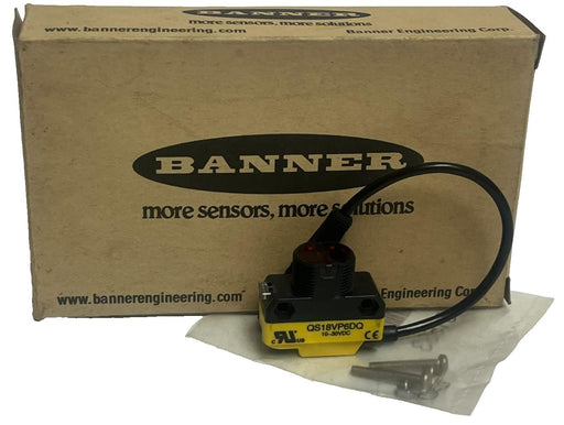 BANNER QS18VP6DQ Photoelectric Sensor Polarized Retroreflective 20ft M12 PNP