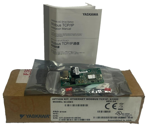 YASKAWA SI-EM3 Modbus TCP/IP Option Card A1000 REV 04 Network Interface Card