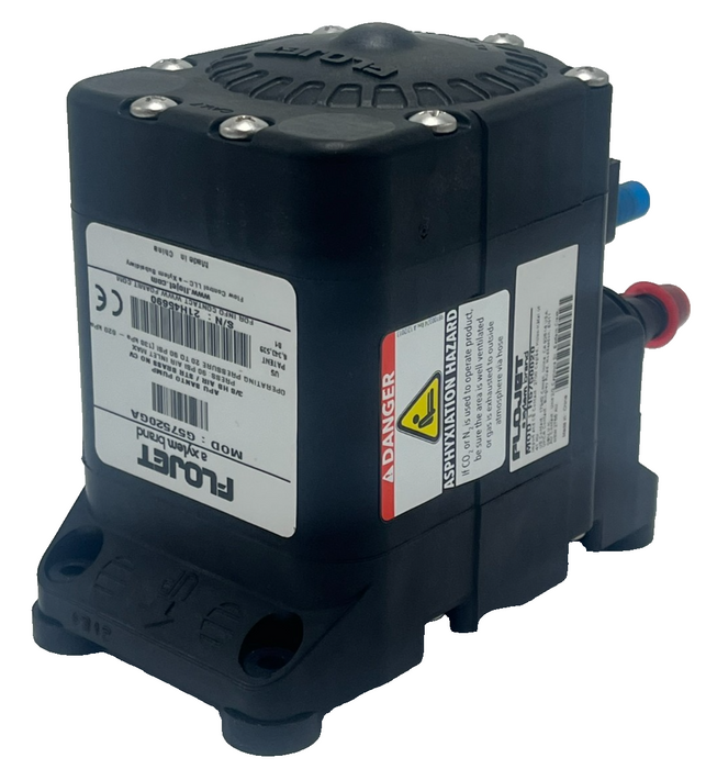 FLOJET G57520GA Air Operated Double Diaphragm Pump AODD 1/2" Ports Acetal, NSNP