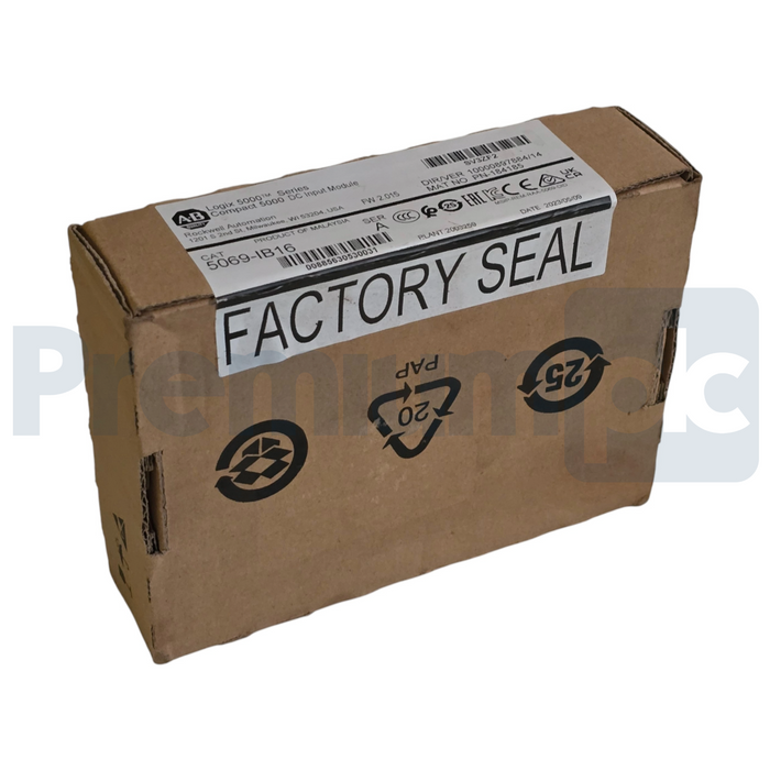 Allen Bradley 5069-IB16 /A CompactLogix 5000 16-Ch 24V DC Sink Input Module NSFS