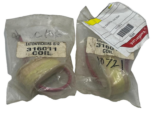 LOT OF 2 EATON VICKERS 316011 Solenoid Coil 12VDC 30W DG4V-3 Valve Coil NSMP