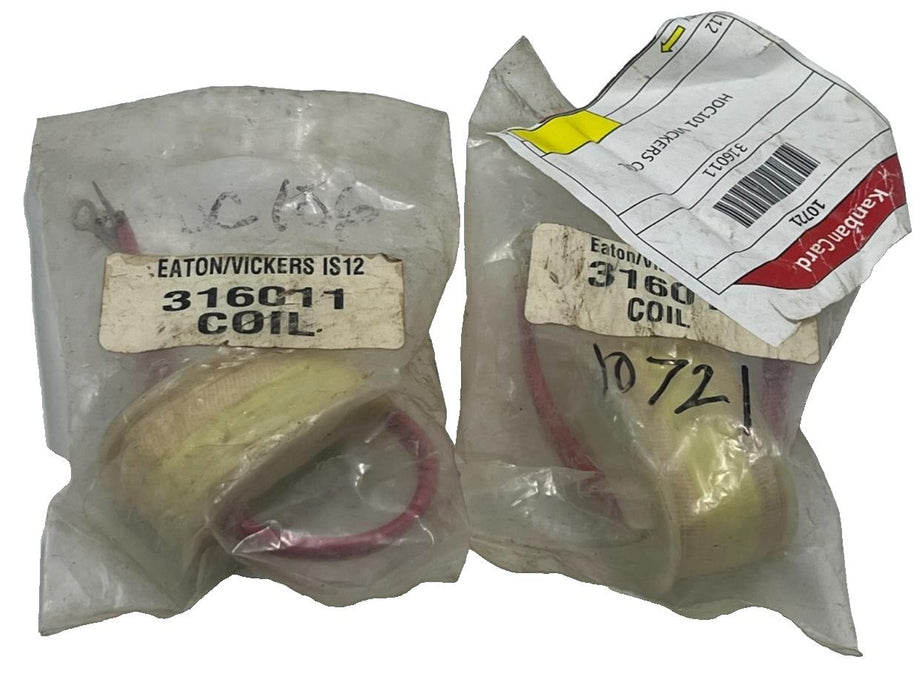 LOT OF 2 EATON VICKERS 316011 Solenoid Coil 12VDC 30W DG4V-3 Valve Coil NSMP
