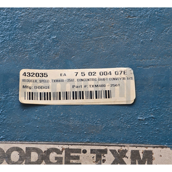 Dodge TXM-400 | TXM400-256T TXM Gear Reducer Ratio 9.137 192RPM REMAN.
