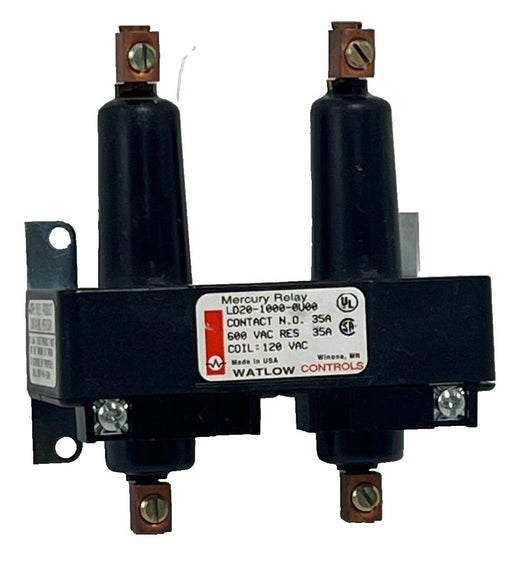 WATLOW LD20-1000-0U00 Mercury Displacement Relay 20A 120VAC 120V Coil SPST N.O.