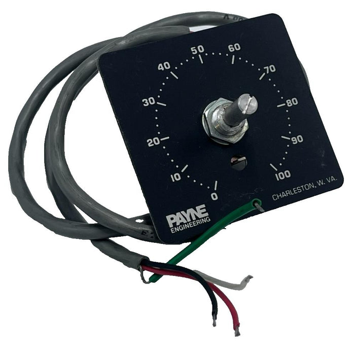 PAYNE ENGINEERING 0-100 Manual Turn Dial For Power Controller 21" Lead